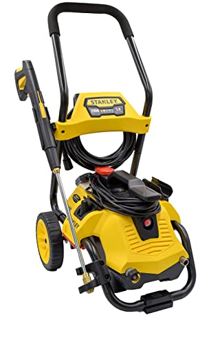 Stanley Electric Pressure Washer, SLP2050, 2-in-1 Mobile Cart or Detach Portable Use with Detergent Tank, 2050 Max PSI, 1.4 GPM, Great...