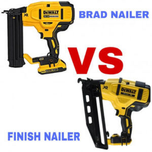 brad nailer vs finish nailer