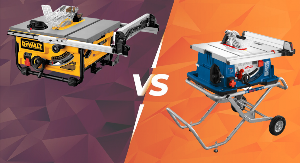 BOSCH VS DEWALT TABLE SAW